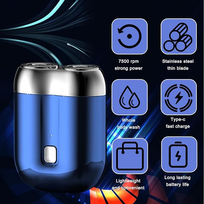 2025 New Model Mini Dual-Head Electric Shaver, Electric Mini Portable Razor - Image 4