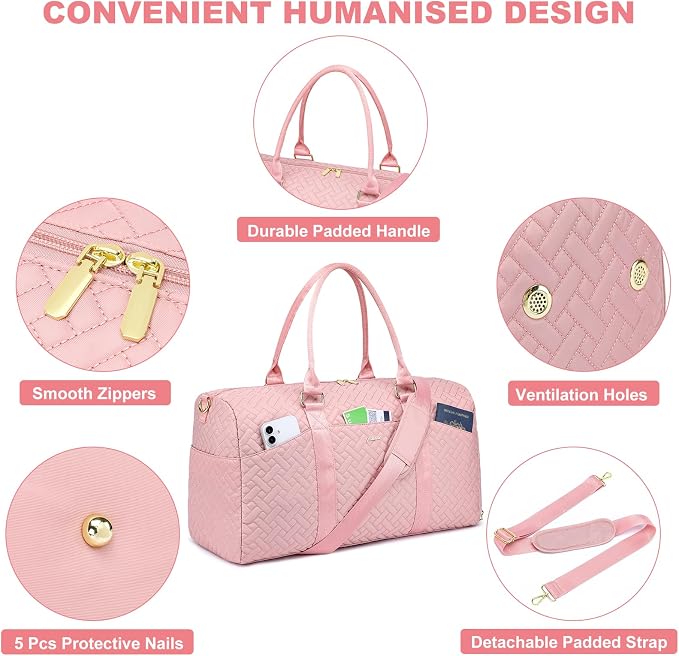 Women Duffle Weekender Travel Bag: Large Duffel Bags - Image 4