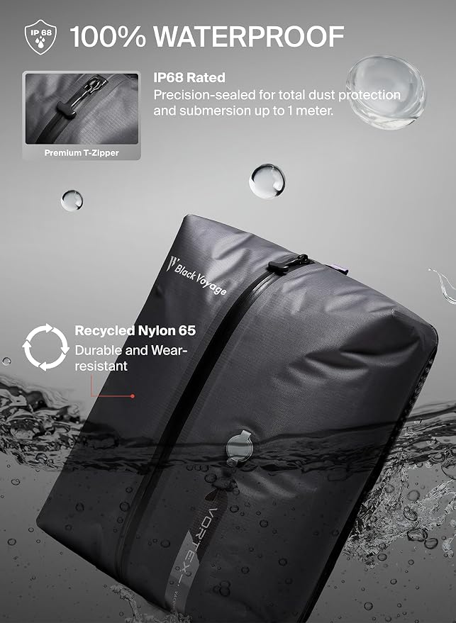 Black Voyage Reusable Vacuum Compression Travel Bag - Image 2