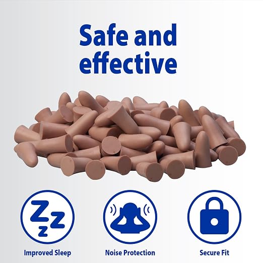 ThereCare Soft Foam Earplugs | 30 dB Noise Reduction | Slim-Fit | 50 Pairs Per - Image 5
