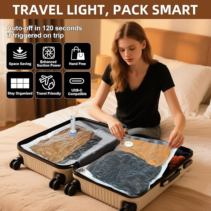 12 Pack Vacuum Storage Bags, Space Saver Bags - Image 8