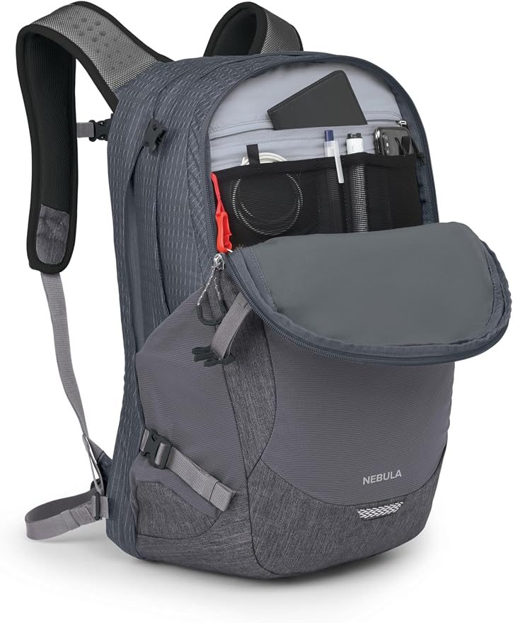 Osprey Nebula Commuter Backpack, Tungsten Soundwave/Grey Heather - Image 7