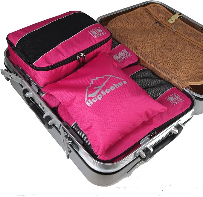 5 Set Packing Cubes for Travel Large Suitcase Luggage Organizer Bags Travel - Image 4