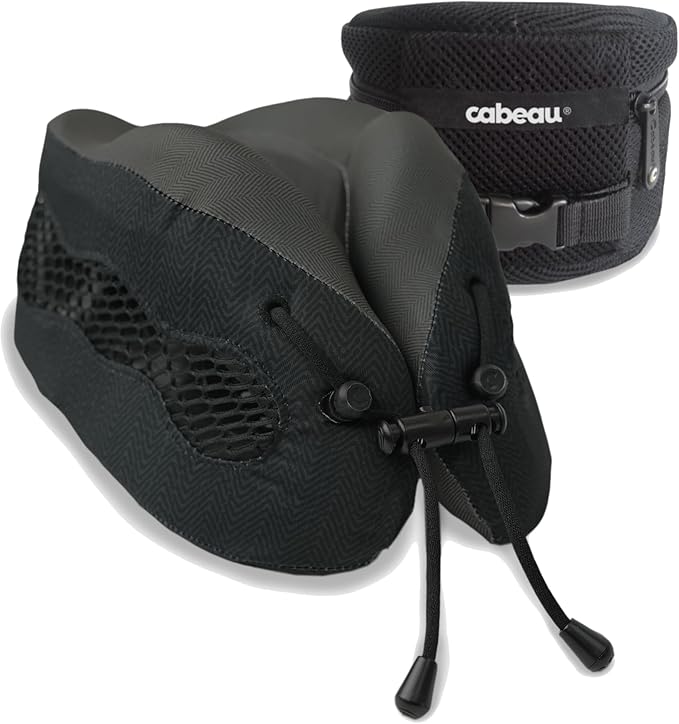 Cabeau Long Haul Flight Cooling Travel Neck Pillow – Evolution Cool – by Cabeau