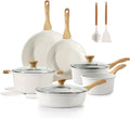 SENSARTE Nonstick Ceramic Cookware Set 16-Piece, Healthy Pots and Pans Set by SENSARTE