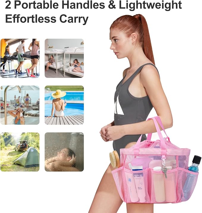 F-color Mesh Shower Caddy Portable - Image 6