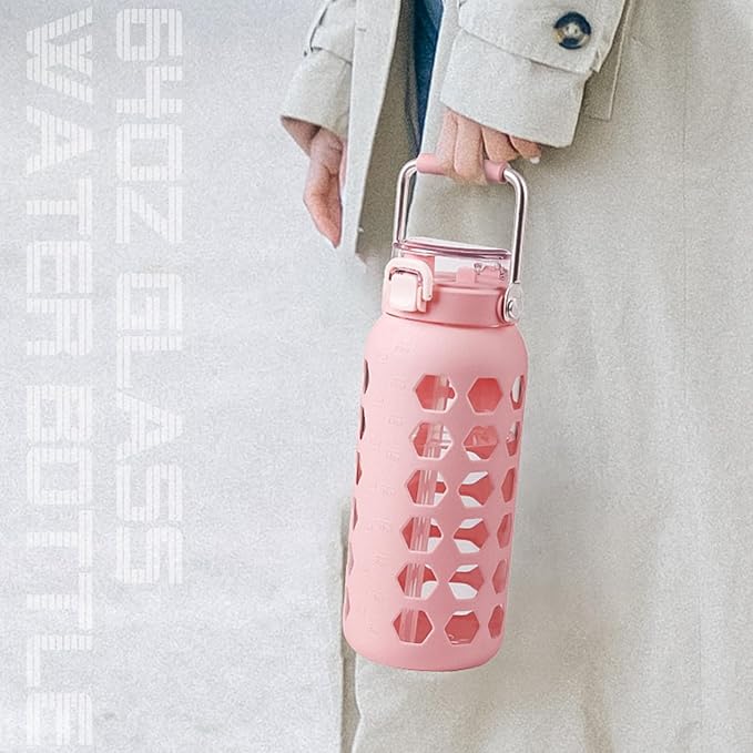 MUKOKO 64oz Glass Water Bottles - Image 6