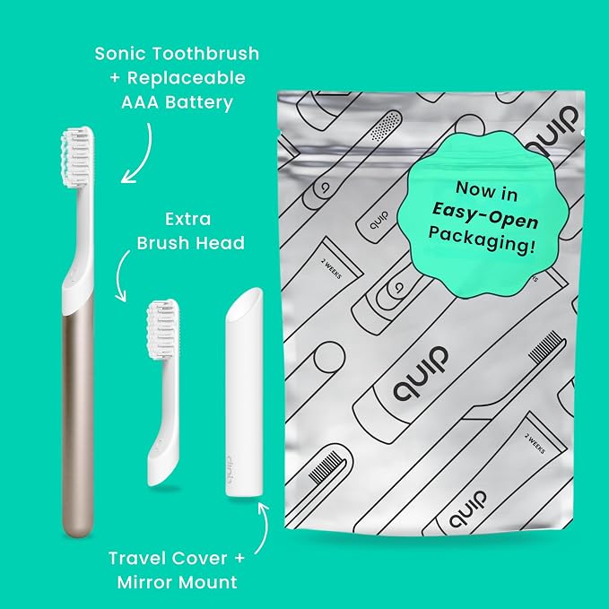 Quip Metal Sonic Toothbrush, Electric Toothbrush - Image 2