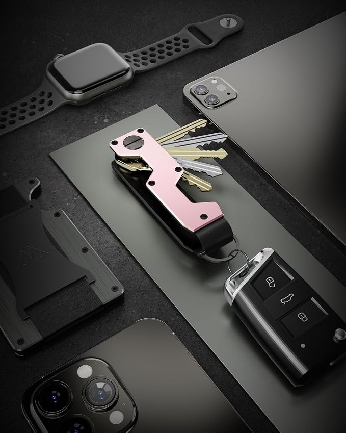 Key Organizer Compact Key Holder Metal Key Chain Minimalist key case key holder - Image 6