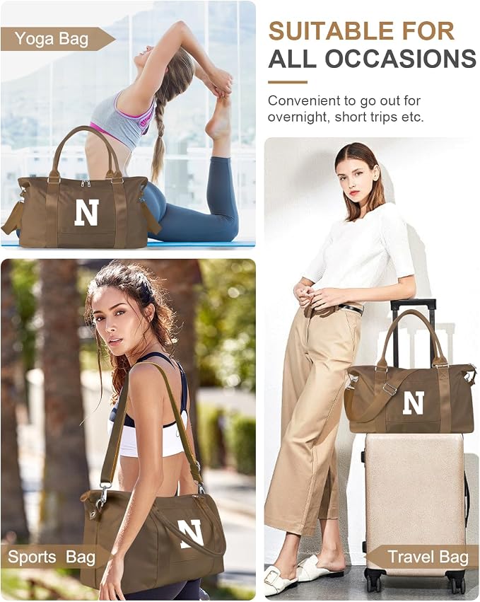 Birthday Graduation Gifts for Daughter, Initial Travel Duffel Bag Sports Gym - Image 8