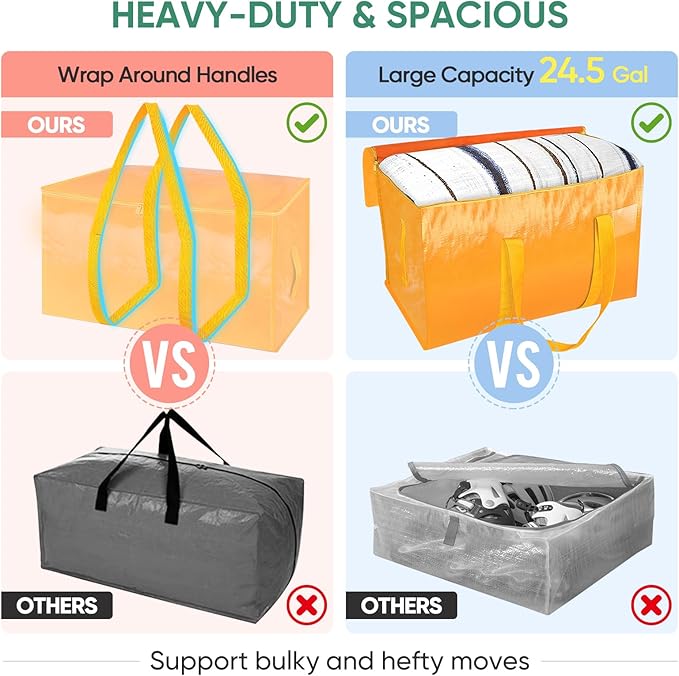 BALEINE 4-Pack Oversized Moving Bags - Image 4