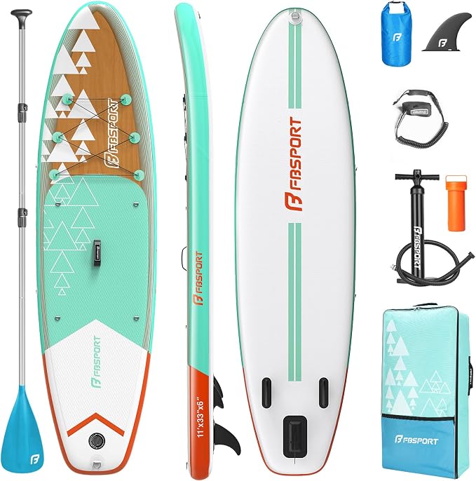 FBSPORT 11' Premium Stand Up Paddle Board, Yoga Board by FBSPORT