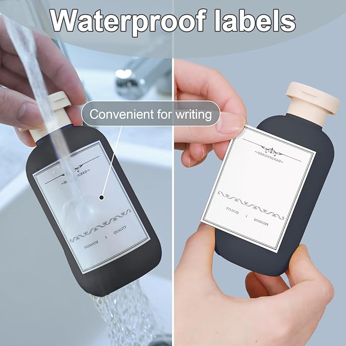 ASEVAT 6.7oz Refillable Plastic Travel Shampoo Bottles, Empty Travel Shampoo - Image 5