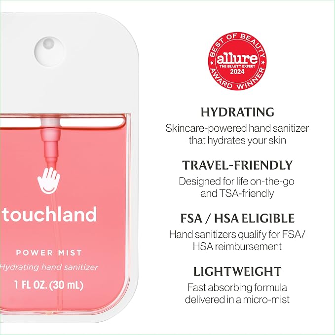 Touchland Power Mist Hydrating Hand Sanitizer Spray, JUICY Trio Set, 1 FL. OZ. - Image 6