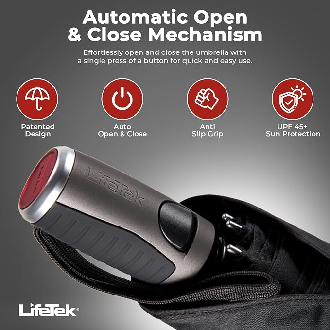 LifeTek Premium Travel Umbrella - Image 3