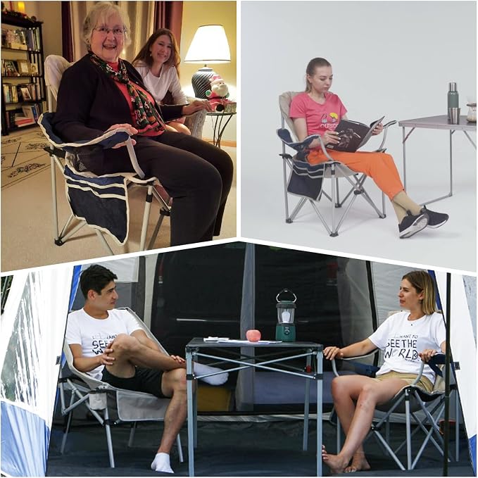 FUNDANGO 2 Packs Oversized Camping Chair - Image 4
