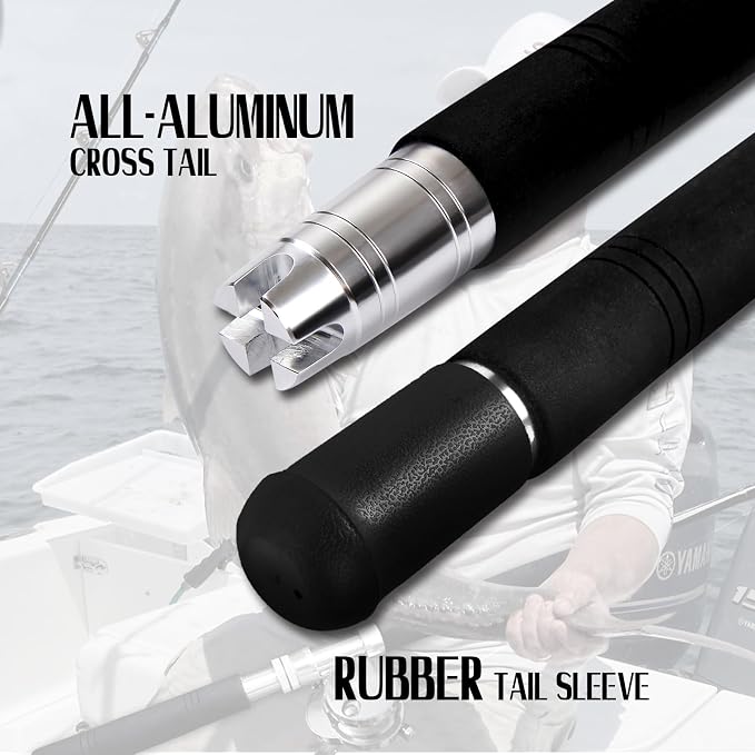 Fiblink Saltwater Offshore Heavy Trolling Fishing Rod Big Game Conventional - Image 6