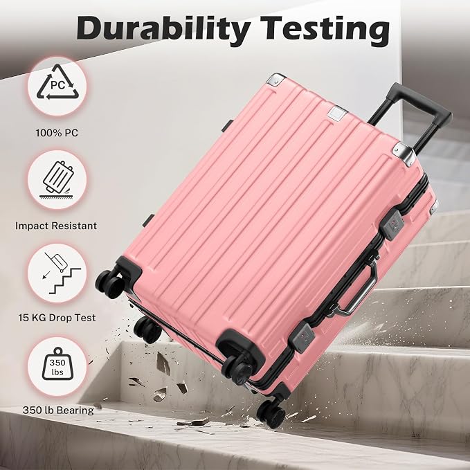 Krute Large Luggage 28 inch Zipperles Suitcase - Image 6
