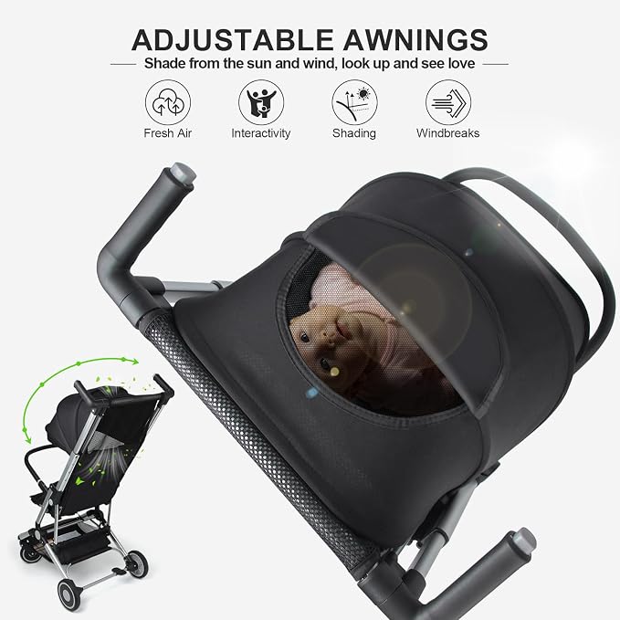 Travel Stroller for Airplane Ultra Compact Umbrella Stroller One-Handed Folding - Image 7