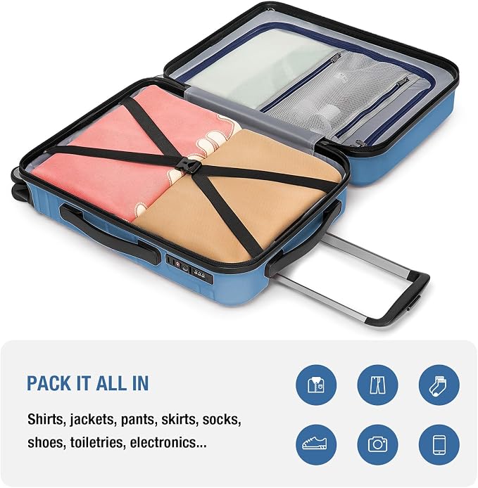 KYME Carry On Luggage 22x14x9 Airline Approved - Image 8