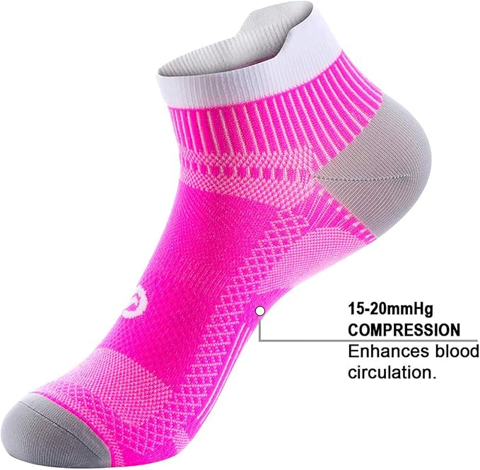PAPLUS Ankle Compression Sock for Men and Women 2/4/6 Pairs, Low Cut - Image 2