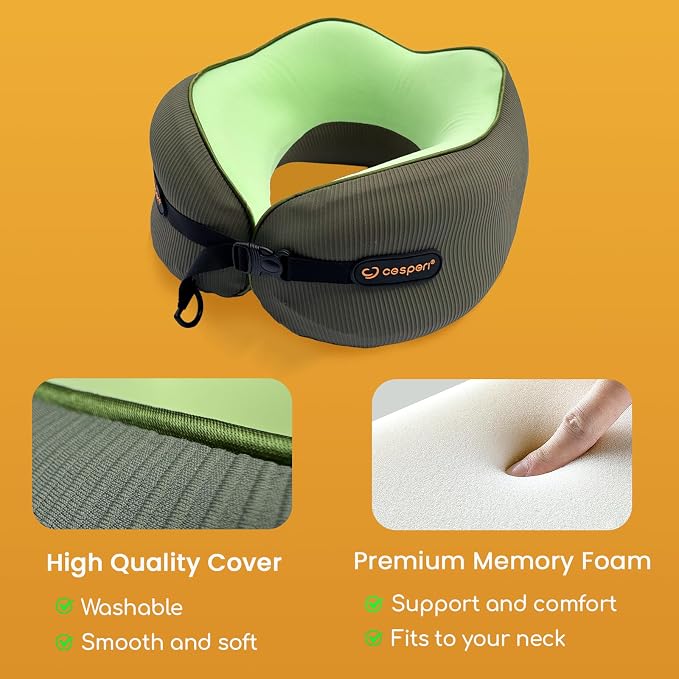 Cesperi® Travel Neck Pillow for Airplanes, Ergonomic Design, Airplane Neck - Image 3