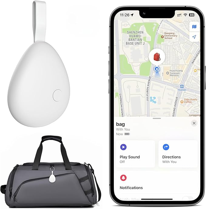 Air Tracker Tag 1 Pack, Replaceable Battery, Key Finder and Item Locator Smart by Pepisk-FoundSafetyLove