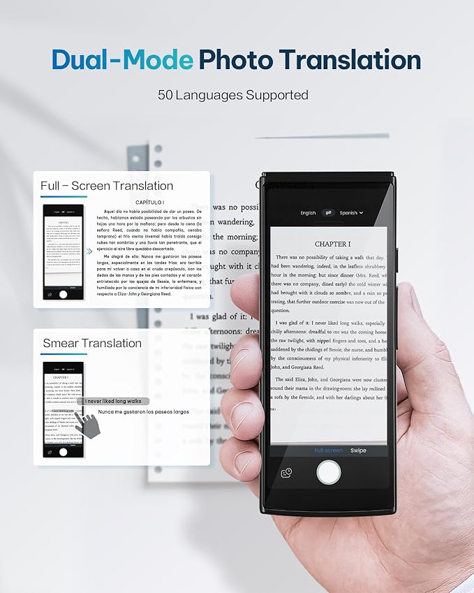 iFLYTEK AI Language Translator Device — 60 Languages, Real-Time Split-Screen & - Image 6