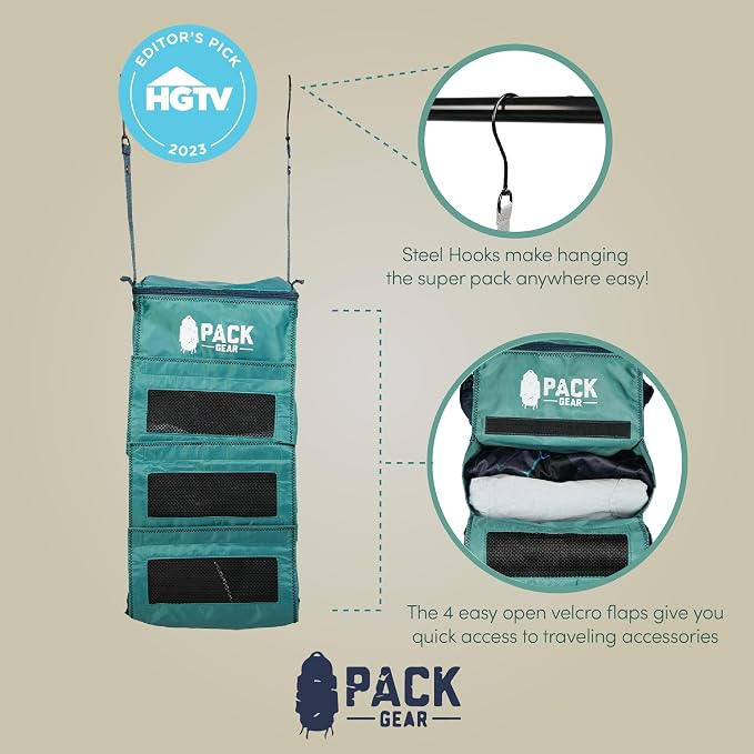 Pack Gear Hanging Luggage Organizer - Image 7