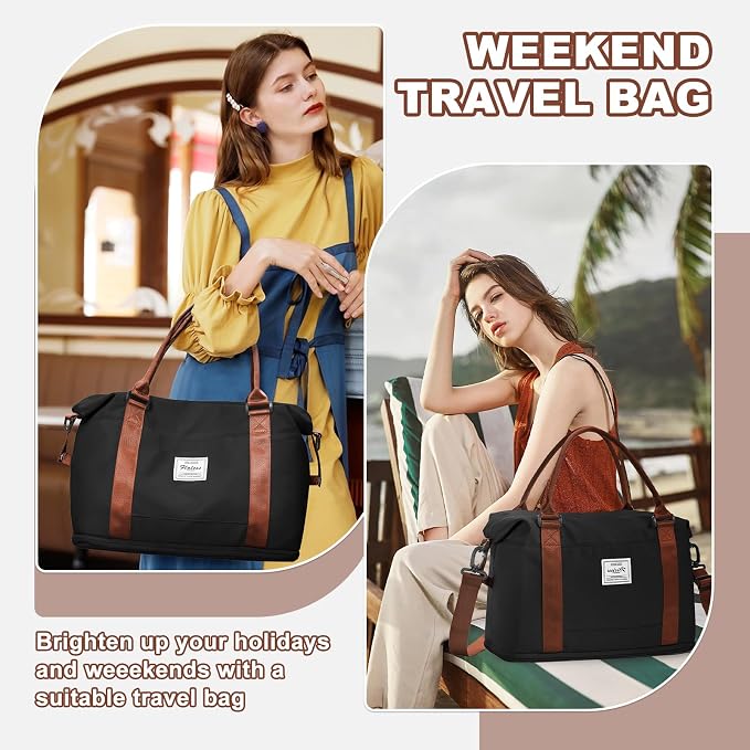 Travel Duffel Bag, Sports Tote Gym Bag, Shoulder Weekender Overnight Bag - Image 6