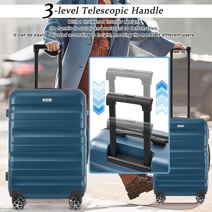 Merax Luggage Sets 6 Piece Hardshell ABS Suitcases - Image 8