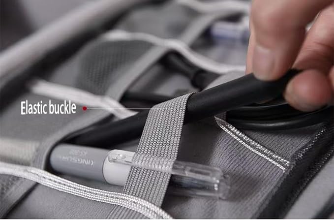 Cable Organizer bag for women or men, Electronic Accessories Carry Case - Image 3