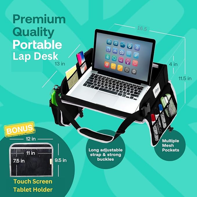 Travel Lap Desk, Travel Tray, Portable Lapdesk - Image 4