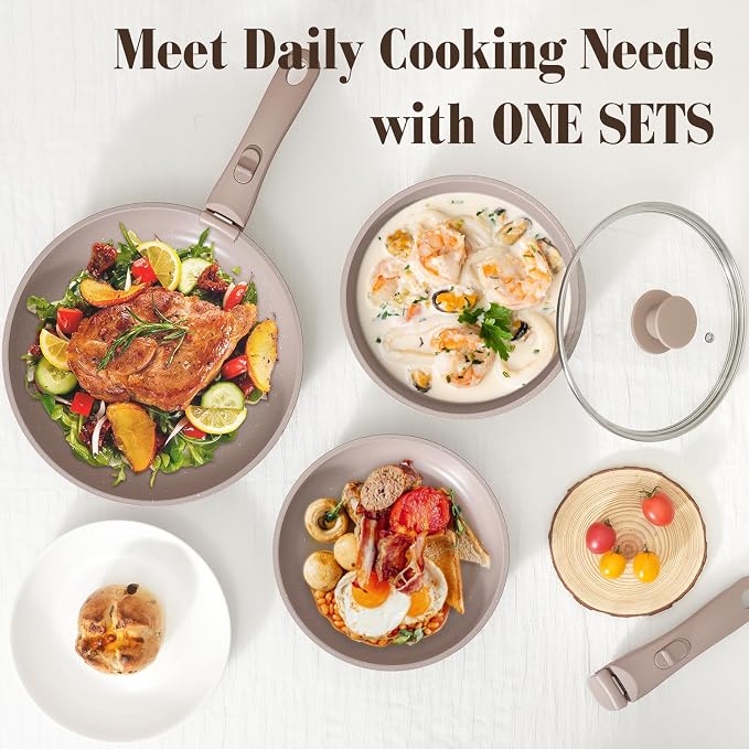 15Pcs Pots and Pans Set Non Stick, Cookware Sets - Image 8