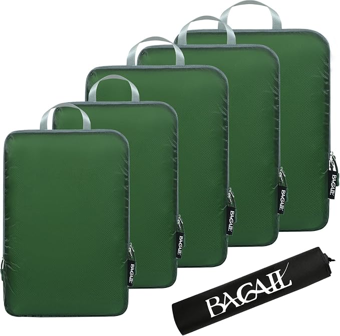 BAGAIL 6 Set Ultralight Compression Packing Cubes Packing Organizer by BAGAIL
