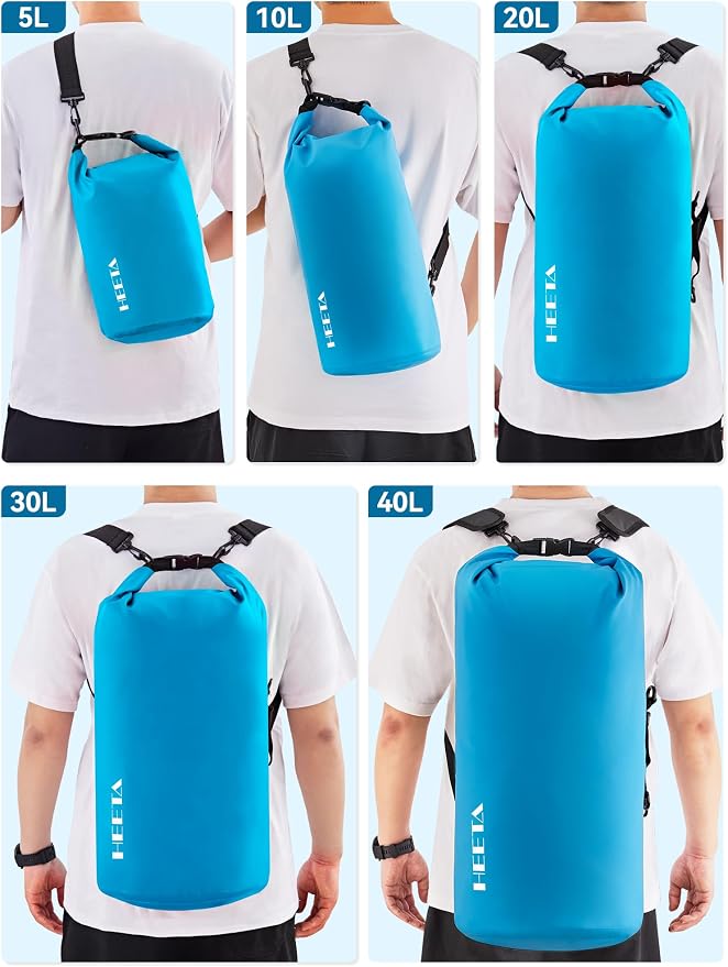 HEETA Waterproof Dry Bag for Women Men 5L/10L/20L/30L/40L Roll Top Lightweight - Image 8