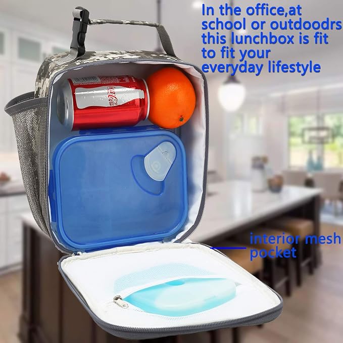 FlowFly Lunch box Insulated Soft Bag Mini Cooler Back to School Thermal Meal - Image 2