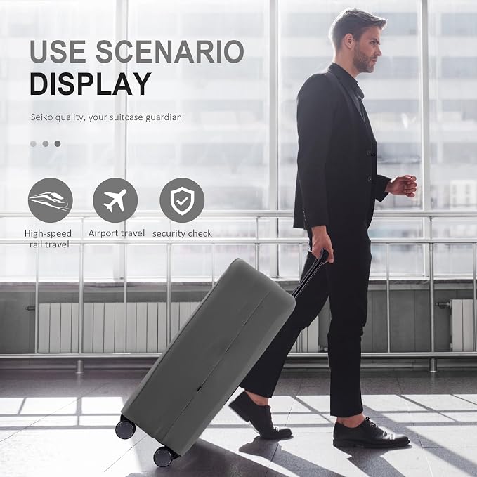 Travel Luggage Cover Suitcase Protector Scratch-Resistant Fit 19-31 Inch - Image 7