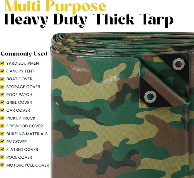 Core Tarps Extreme Heavy Duty 20 Mil Tarp Cover, Waterproof, UV Resistant - Image 5