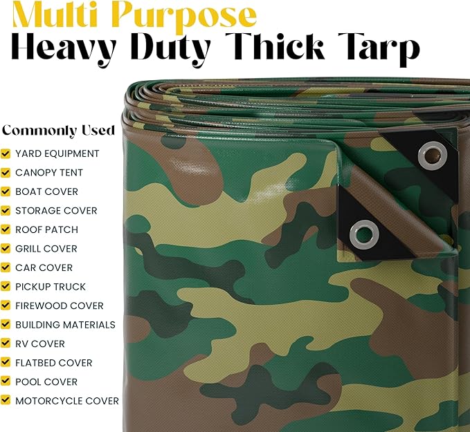 Core Tarps Extreme Heavy Duty 20 Mil Tarp Cover, Waterproof, UV Resistant - Image 5
