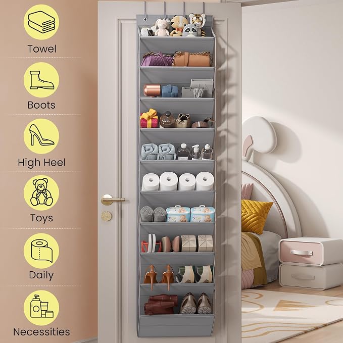 Over the Door Shoe Organizer for Closet, Shoes Rack - Image 2