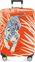 ANNA QUEEN Funny White Tiger Luggage Cover, Suitcase Protector by ANNAQUEEN
