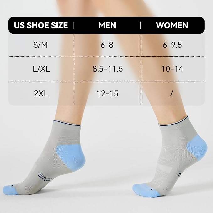 CS CELERSPORT 2/5 Pairs Ankle Compression Socks - Image 2