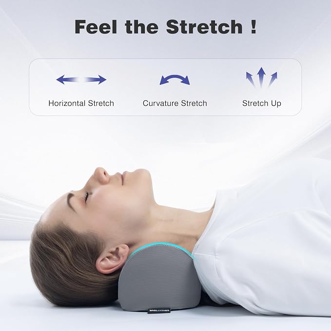 Neck Cervical Pillow Cervical Traction Device Lumbar Support Memory Foam Roll - Image 3