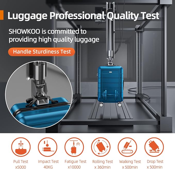 SHOWKOO Luggage Sets Expandable PC+ABS Durable Suitcase Sets Double Wheels TSA - Image 7