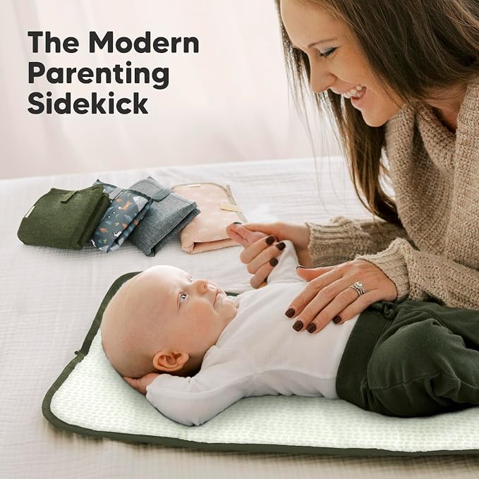 KeaBabies Portable Diaper Changing Pad, Easy Wipe Clean - Image 9
