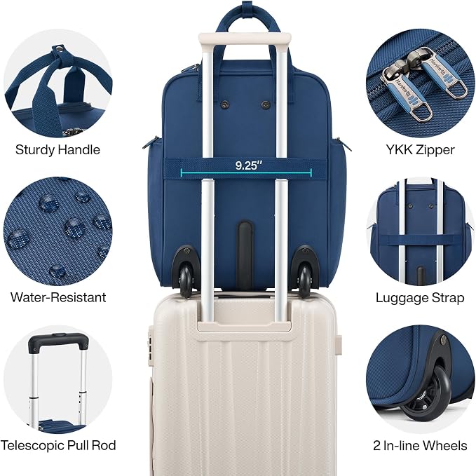 Hanke Softside Expandable Underseat Carry On Luggage - Image 4