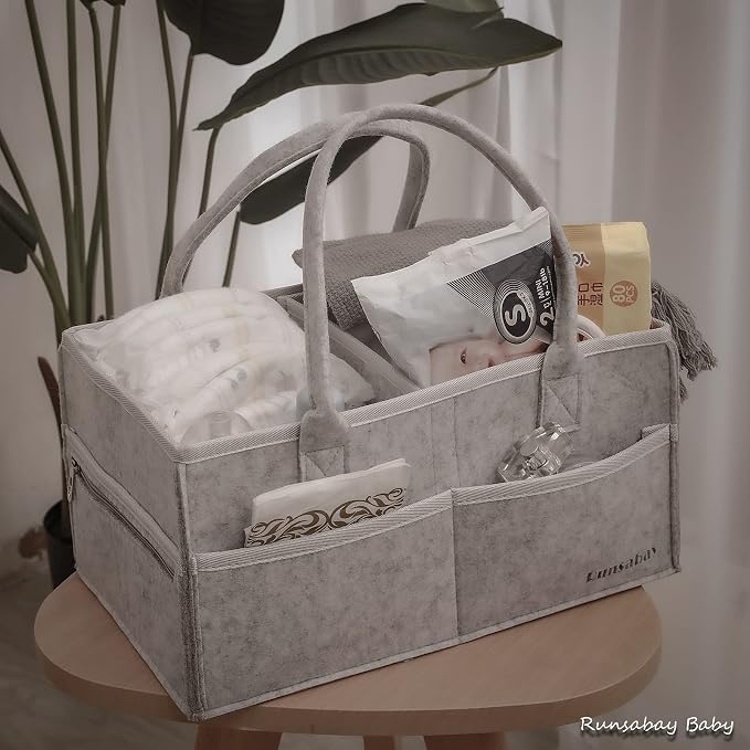 Runsabay. Nursery Basket-Baby Diaper Caddy Organizer - Image 6