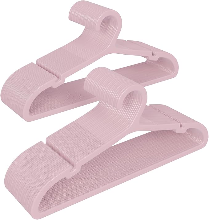 50 Pack Clothes Hangers, Non Slip Plastic Coat Hangers, Space Saving Hangers by Liveinacomfortablehome