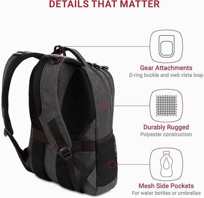 SwissGear Cecil 5505 Laptop Backpack - Image 3